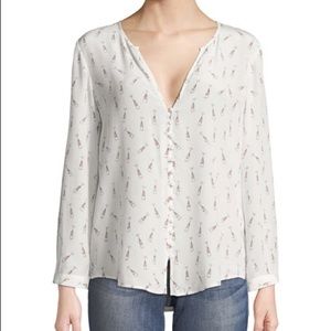 Joie Purine Champagne Silk Blouse
